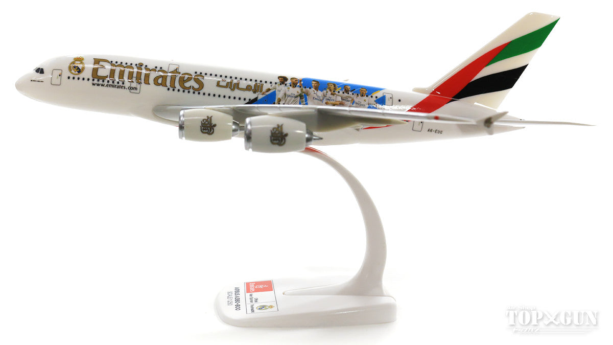 A380 エミレーツ航空 「Real Madrid (2018)」 A6-EUG （スナップインモデル・スタンド仕様・ランディングギアなし） 1/250 ※プラ製 [612142]