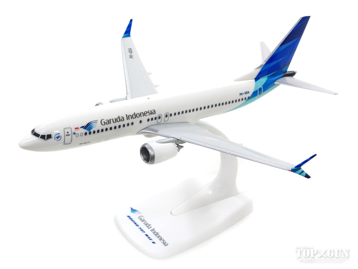 737 Max-8 ガルーダインドネシア航空 PK-GDA （スナップインモデル・スタンド仕様・ランディングギアなし） 1/200 ※プラ製 [612203]