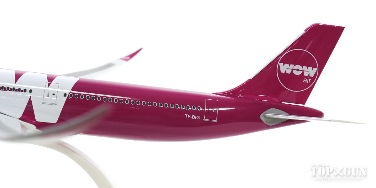 Herpa Wings A330-900neo WOW Air TF-BIG (Snap-in model, stand