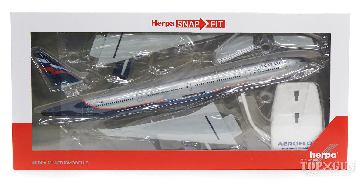 777-300ER Aeroflot Russian Airlines VP-BGB "M. Kutuzov" (Snap-in model, stand version, no landing gear) 1/200 [612333]