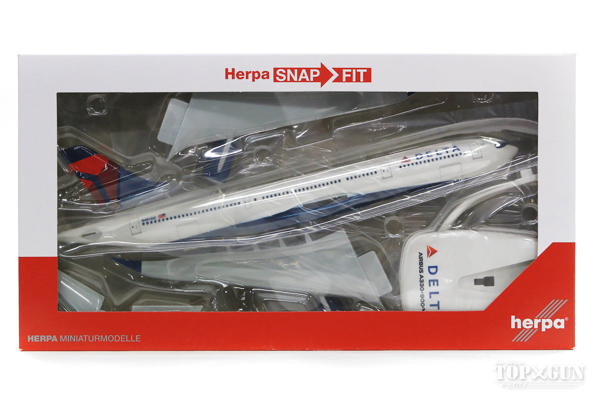 A330-900neo Delta Airlines N401DZ (Snap-in model, stand version, no landing gear) 1/200 [612388]