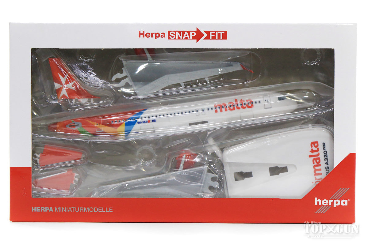 A320neo Air Malta 9H-NEO (Snap-in model, stand version, no landing gear) 1/200 *Plastic [612418]