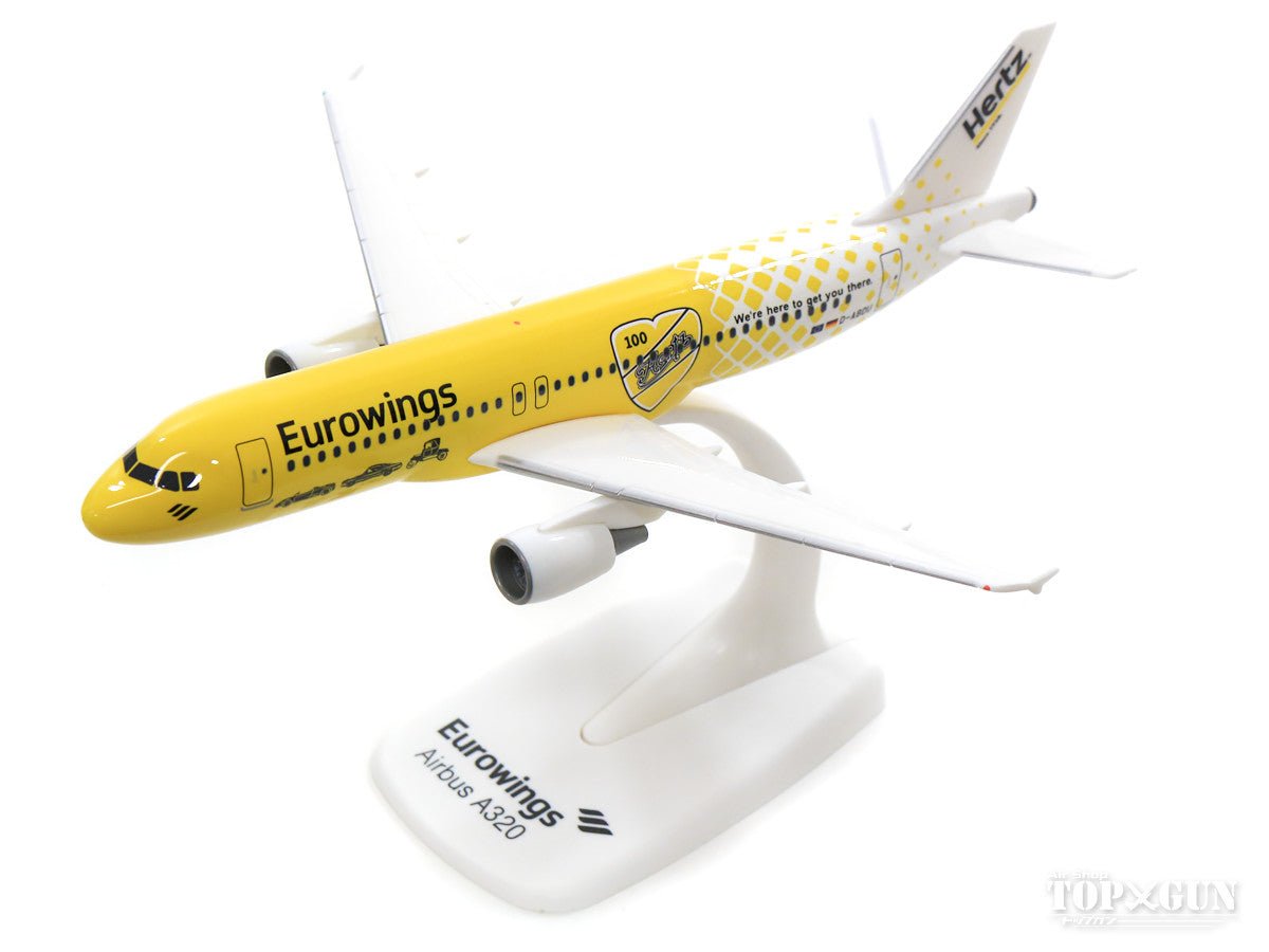 A320 Eurowings special paint "Hertz 100th Anniversary of Rent-A-Car" 2018 (Snap-in model, stand model, no landing gear) 1/200 *Plastic [612449]