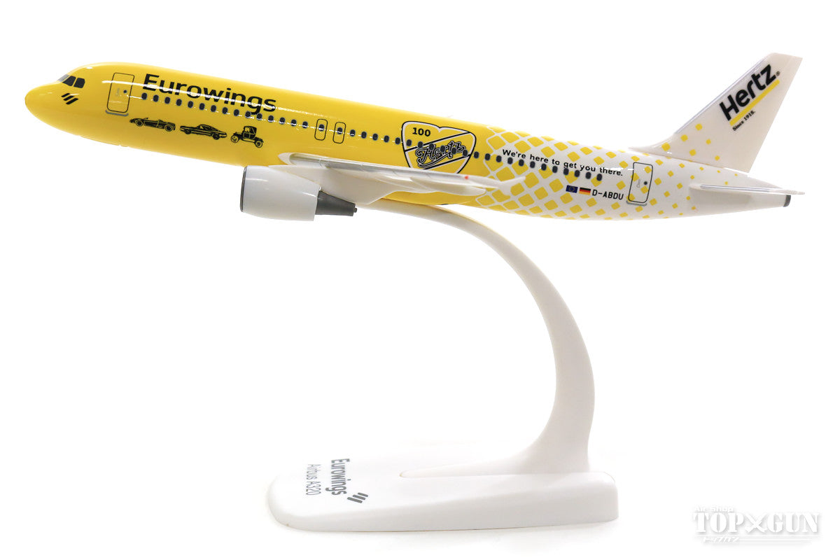 A320 Eurowings special paint "Hertz 100th Anniversary of Rent-A-Car" 2018 (Snap-in model, stand model, no landing gear) 1/200 *Plastic [612449]