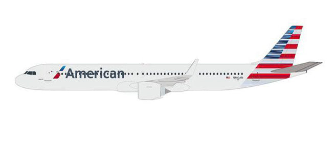 A321neo American Airlines N400AN (Snap-in model, stand version, no landing gear) 1/200 *Plastic [613019]