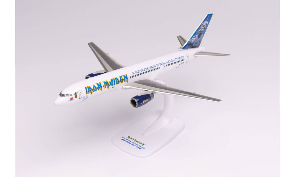 757-200 Iron Maiden (Astraeus Airlines) "Ed Force One" 2008 G-OJIB (Snap-in model, stand specification, no landing gear) 1/200 *Plastic [613255]