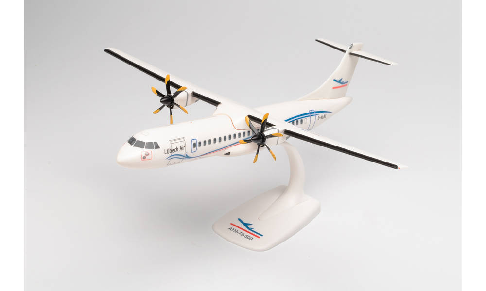 ATR-72-500 Lübeck Air (Snap-in model, stand specification, no landing gear) D-ALBC 1/100 [613279]