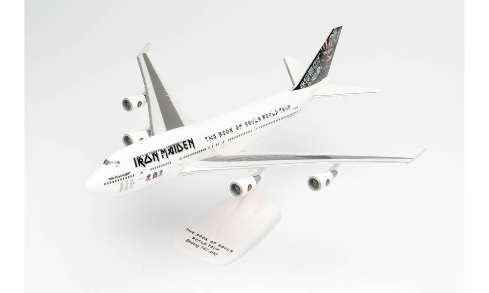 747-400 Iron Maiden World Tour 2016 Special Aircraft "Ed Force One" (Snap-in Model, Stand Specification, No Landing Gear) 2016 TF-AAK 1/250 [613293]