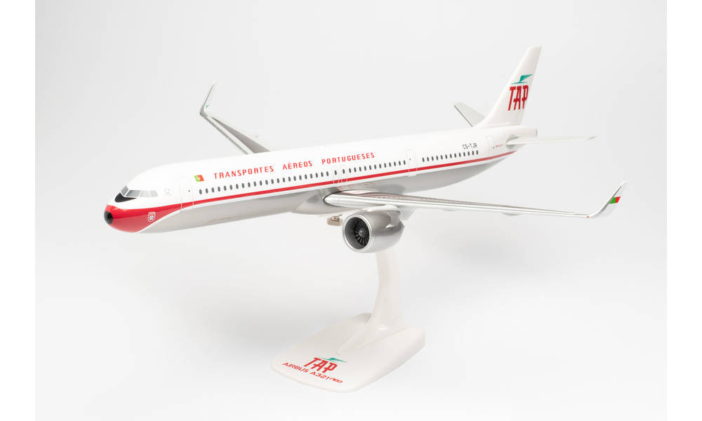 A321neo TAP Portugal special paint "70s retro" (snap-in model, stand version, no landing gear) CS-TJR 1/100 [613385]