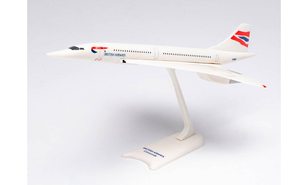 Concorde British Airways 00s (Snap-in model, stand version, no landing gear) G-BOAC 1/250 [613439]