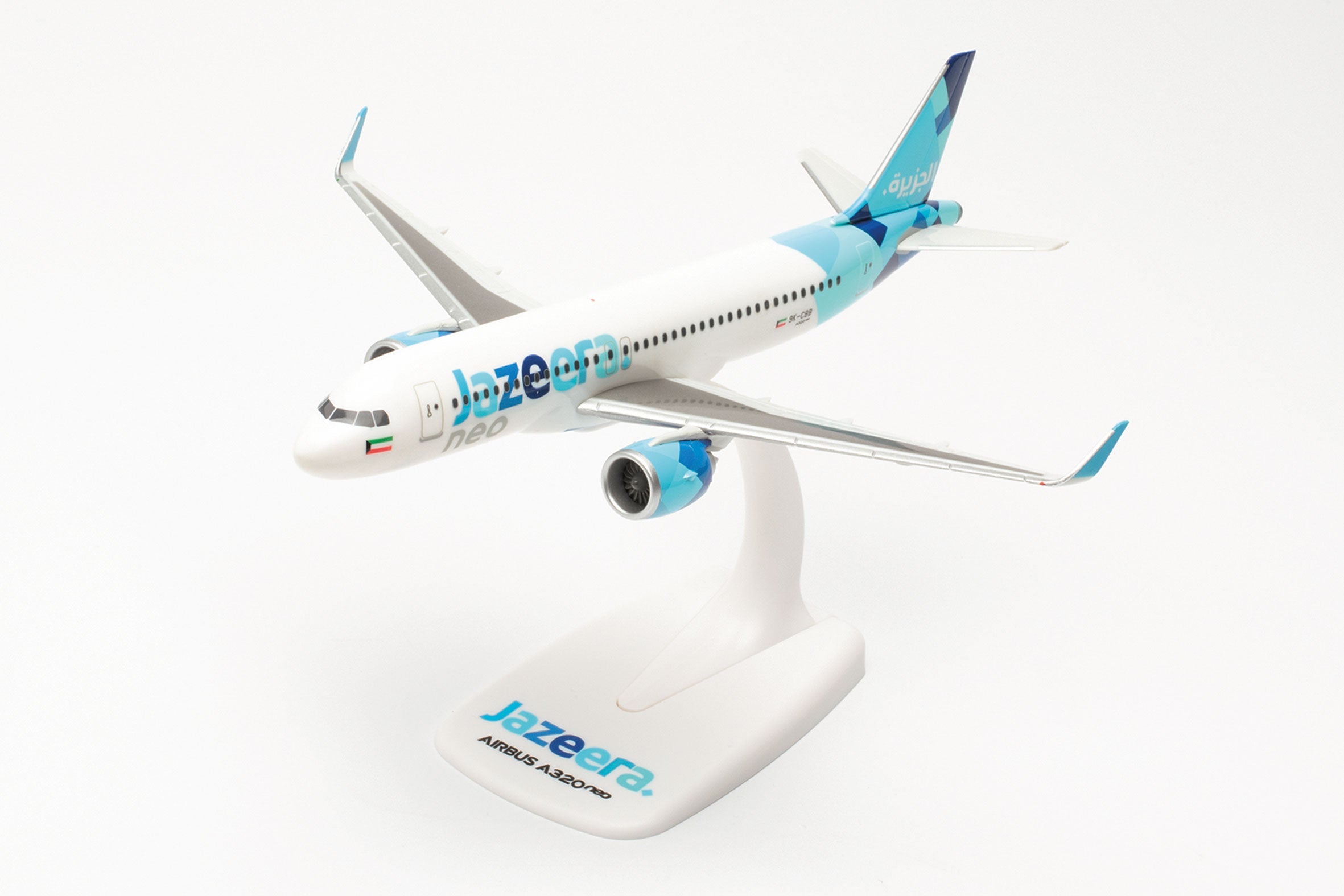 A320neo Jazeera Airways (Kuwait) (Snap-in model, stand version, no landing gear) 9K-CBB 1/200 [613644]