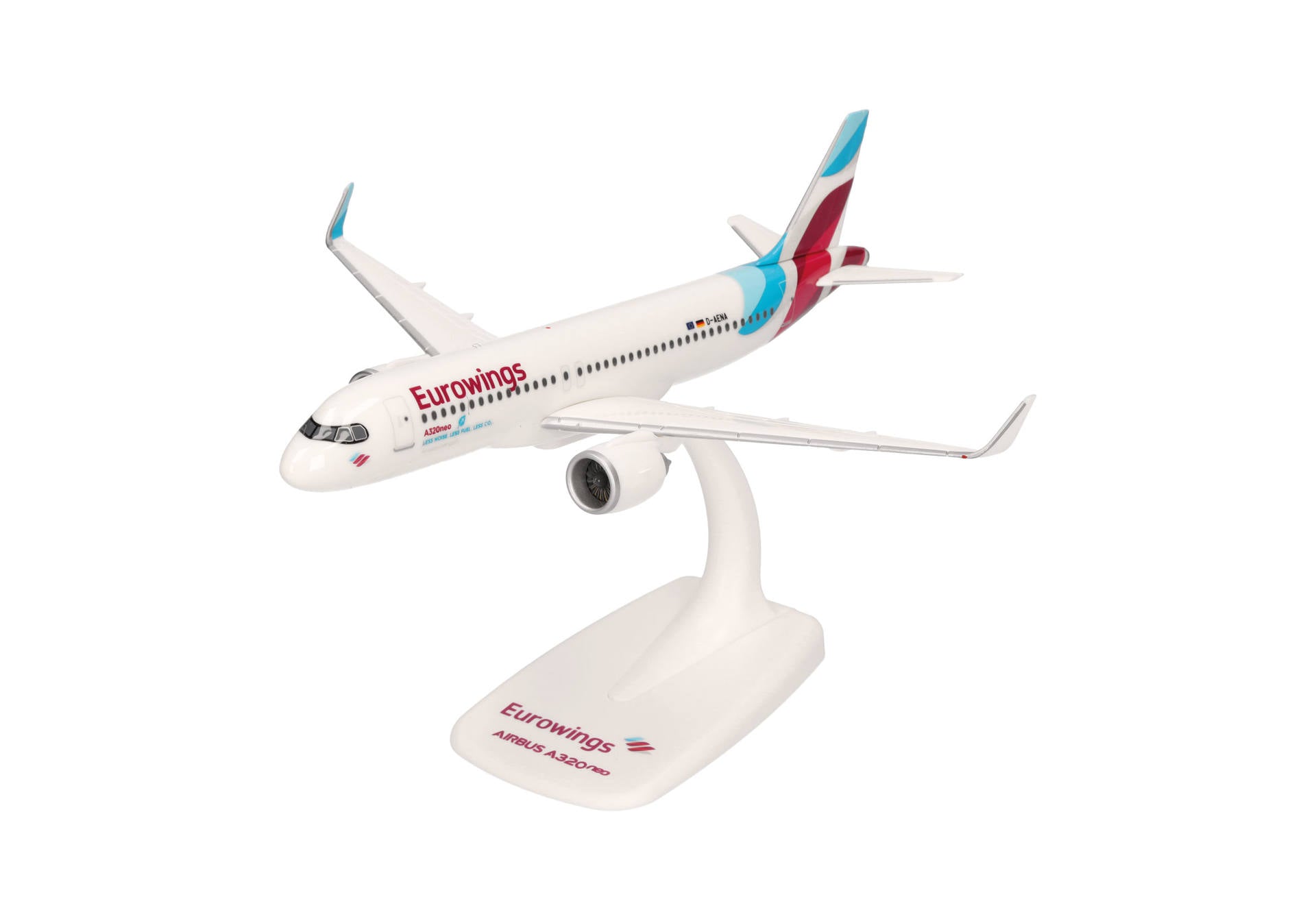 A320neo Eurowings D-AENA (assembly model, stand version, no landing gear) 1/200 *Plastic [613910] 