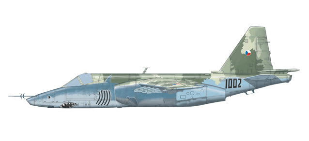 Su-25K "Frogfoot" Czech Air Force 32nd Tactical Air Base Pardubice Base 1996 #1002 1/72 *Metal and plastic / new mold [82MLCZ7205]