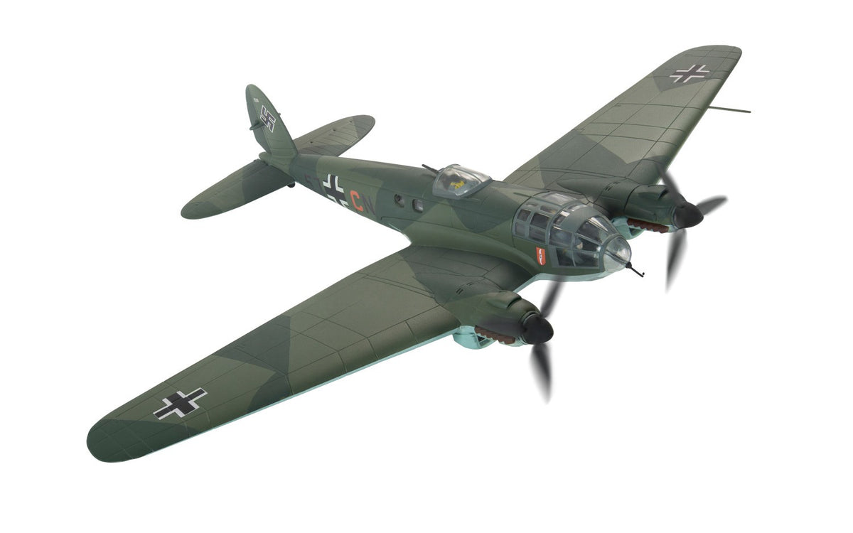 ハインケルHe111P-1 ドイツ空軍 第4爆撃航空団 第5中隊 ノルウェー侵攻作戦時 フォルネブ・オスロ 40年4月26日 （復元保存機） 5J+CN 1/72 [AA33714]