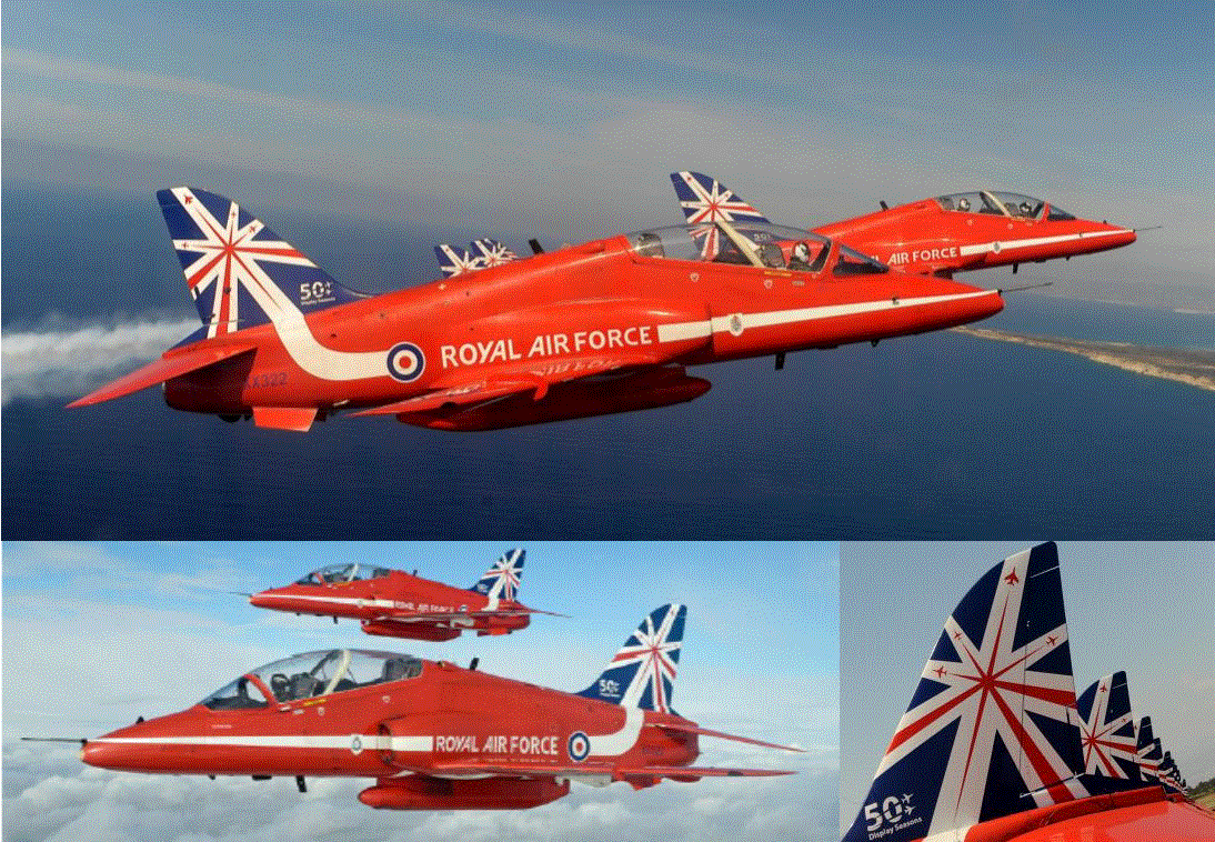 【予約商品】BAeホーク イギリス空軍 アクロバットチーム「レッドアローズ」 50周年記念塗装 14年 1/72 [AA36011]