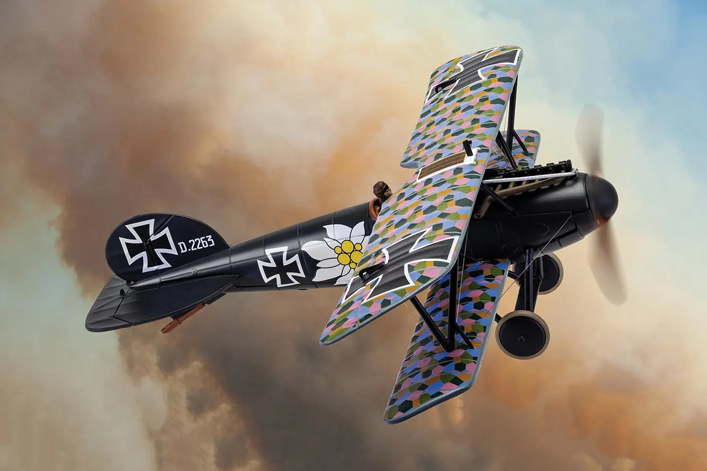 Albatross DV German Air Force No. 23 Bavarian Fighter Squadron, Lieutenant Otto Kissenbelt's aircraft, Western Front 1917 D2263/#17 1/48 [AA37811]