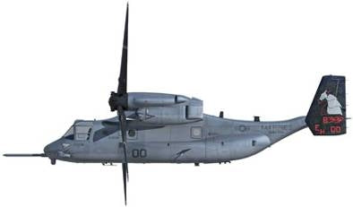 MV-22Bオスプレイ アメリカ海兵隊 第26海兵航空群 第264中型ティルトローター飛行隊 「ブラックナイツ」 ニューリバー基地 EH00 1/72 [AF10012A]