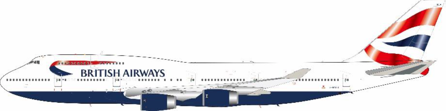 [Pre-order item] 747-400 British Airways 2000s G-BNLX 1/200 [ARDBA64]