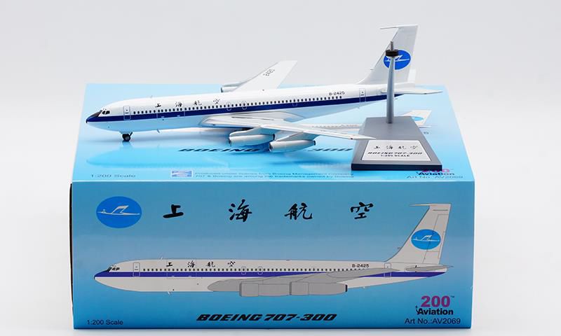 [Pre-order item] 707-300C Shanghai Airlines 1980s B-2425 1/200 [AV2069]