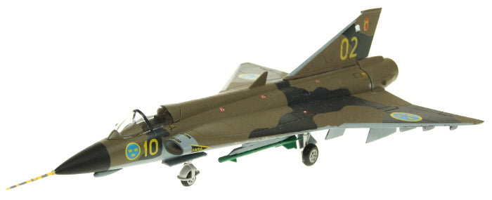 Saab Draken J35J Swedish Air Force 90s Brown #10/02 1/72 [AV7241002]