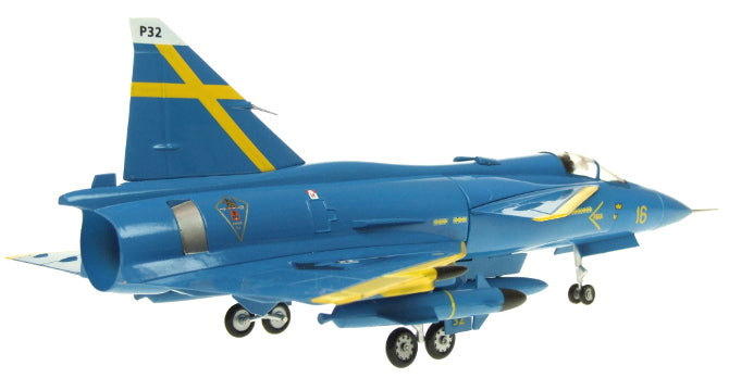 Saab Viggen JA37D Swedish Air Force special paint "Blue Peter" Uppsala Base #16/32 1/72 [AV7242003]