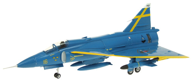サーブ ビゲンJA37D スウェーデン空軍 特別塗装 「ブルー・ピーター」 ウプサラ基地 #16/32 1/72 [AV7242003]