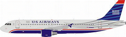 A320 U.Sエアウェイズ N106US （スタンド付属） 1/200 ※金属製 [B-320-HUD-01]