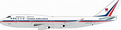 747-400 チャイナ・エアライン（中華航空） 90年代 （スタンド付属） B-165 1/200 ※金属製 [B-747-CI001]