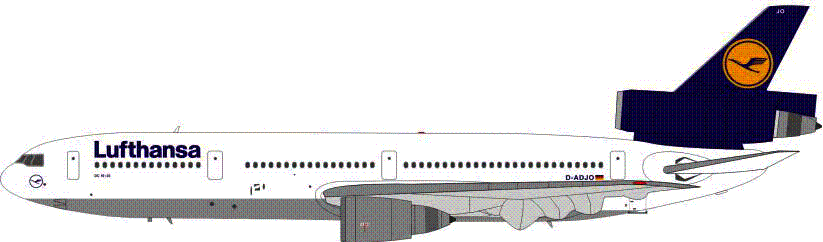 DC-10-30 Lufthansa German Airlines 1990s D-ADJO 1/200 [BBOX0313]