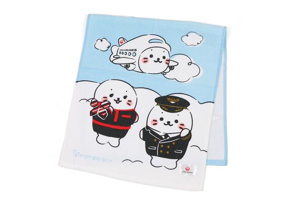 JAL Shirotan Face Towel Uniform Pattern [BCB1210]