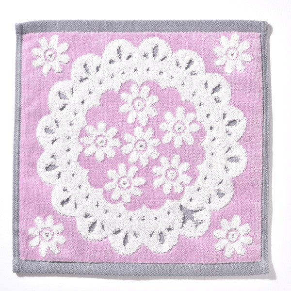 JAL Original Imabari Towel Handkerchief Flower Pink [BJB5411]