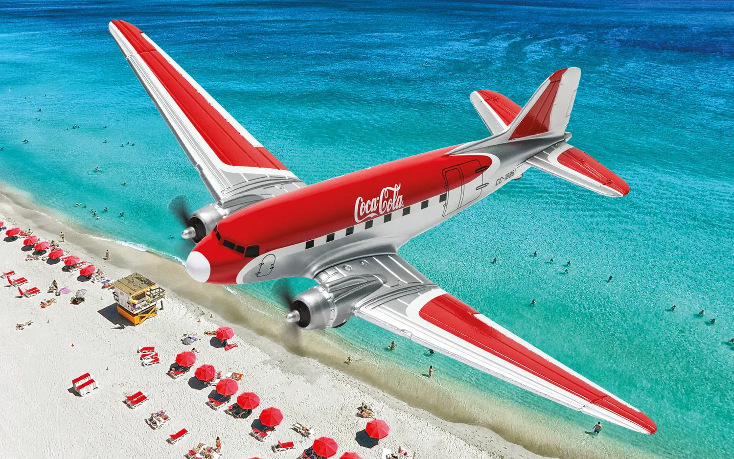 コカ・コーラ DC-3 模型 飛行機 1/144スケール 模型コーギー コカ コカ・コーラ DC-3 模型 飛行機 1/144スケール 模型コーギー コカ