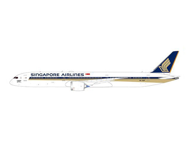 [Pre-order item] 787-10 Singapore Airlines special paint "1000th aircraft delivered" (flaps down fixed) 9V-SCP 1/200 [EW278X003A]