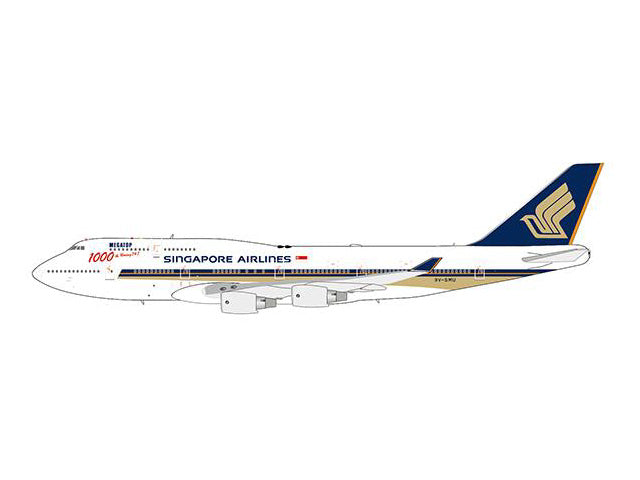 [Pre-order item] 747-400 Singapore Airlines special paint "1000th 747" 1990s 9V-SMU 1/400 [EW4744004]