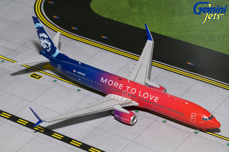 737-900sw Alaska Airlines Special Paint "Alaska Virgin America Merger Commemoration/More to Love" N493AS 1/200 *Made of metal [G2ASA696]