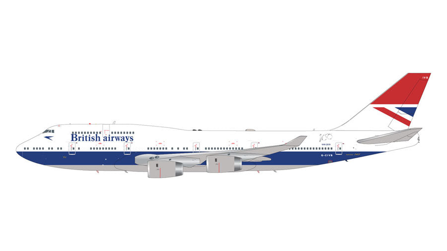 747-400 ブリティッシュエアウェイズ (ニガス塗装) G-CIVB 1/200 [G2BAW841]