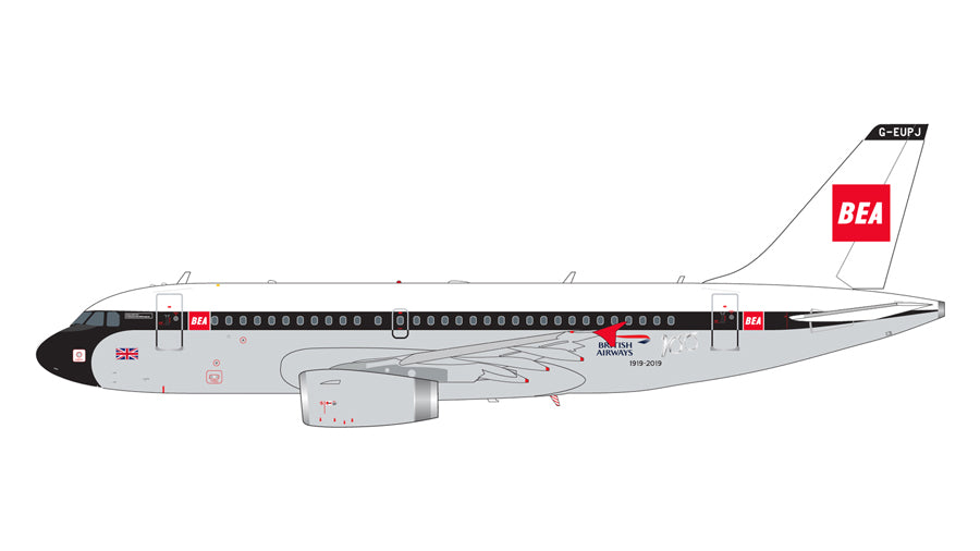 A319 ブリティッシュエアウェイズ BEA塗装 G-EUPJ 1/200 [G2BAW842]