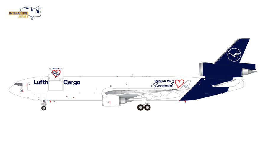 MD-11F Lufthansa Cargo "Thank You/Farewell MD-11" *Selectable opening and closing D-ALCC 1/200 [G2DLH1179] 