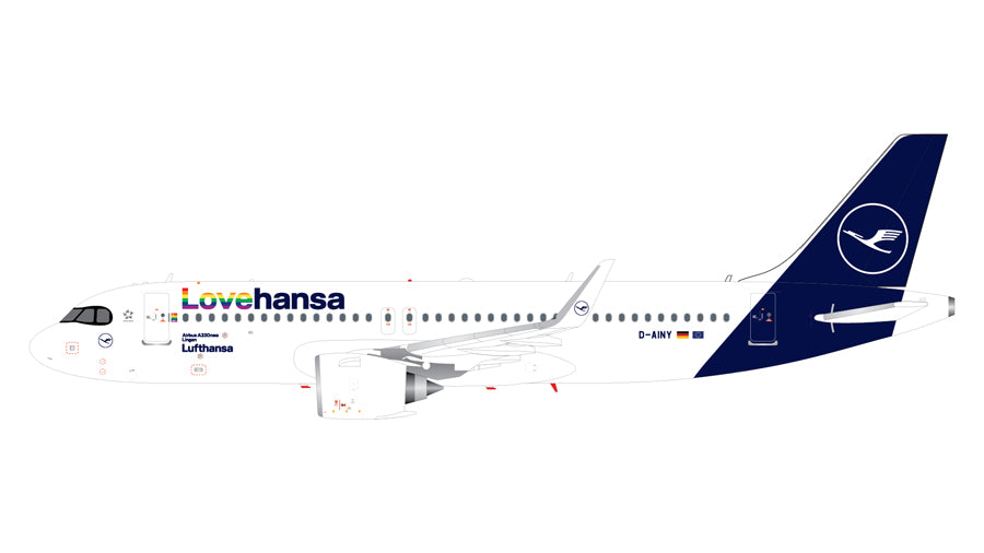 【予約商品】A320neo ルフトハンザ航空 「Lovehansa」 D-AINY 1/200 (GE20230317R) [G2DLH1198]