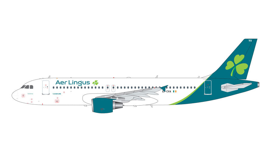 A320-200 Aer Lingus new paint EI-CVA 1/200 *Made of metal [G2EIN831]