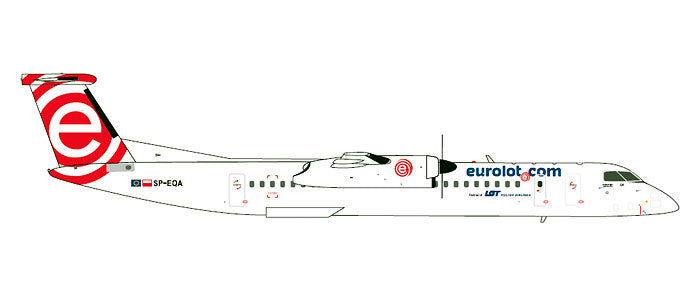 DHC8-Q400 ユーロLOT（ポーランド） SP-EQA 1/200 [G2ELO355]