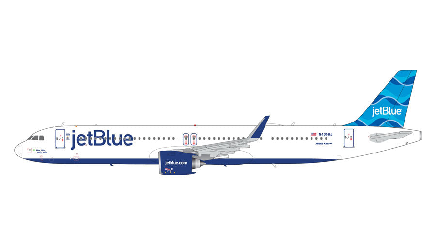 [Pre-order item] A321neo JetBlue "Streamer Tail" paint N4058J 1/200 [G2JBU1077]