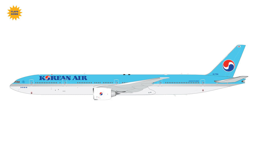 [Pre-order item] 777-300ER Korean Air 2010s (flaps down fixed) HL7784 1/200 [G2KAL1099F]