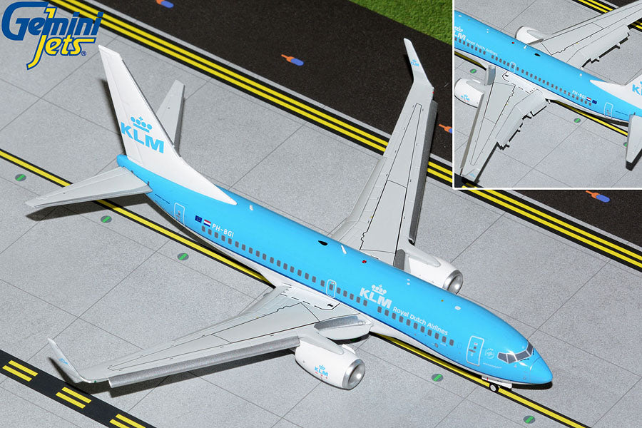 Gemini200 737-700w KLM Royal Dutch Airlines (flaps down fixed) PH