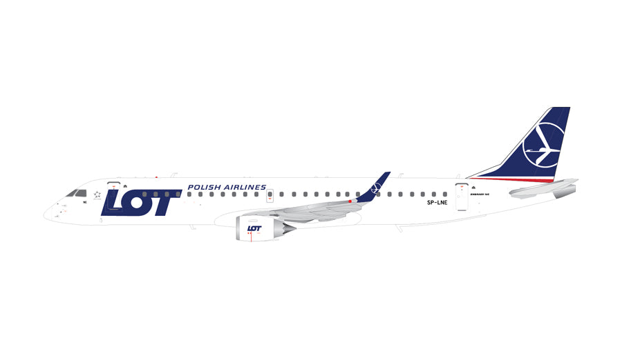 Embraer 195LR LOT Polish Airlines SP-LNE 1/200 *Made of metal [G2LOT345]