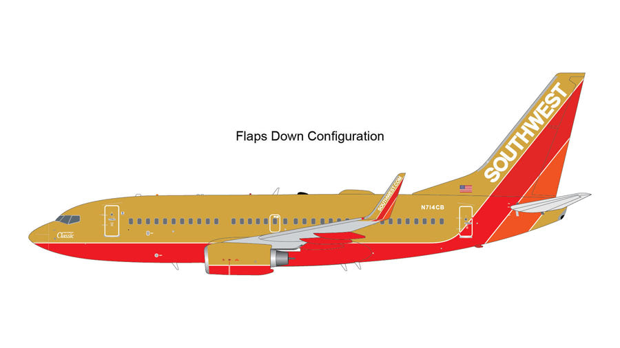 737-700WL Southwest Airlines Special Paint "90s Retro" (Flaps Down Fixed) N714CB 1/200 [G2SWA961F]