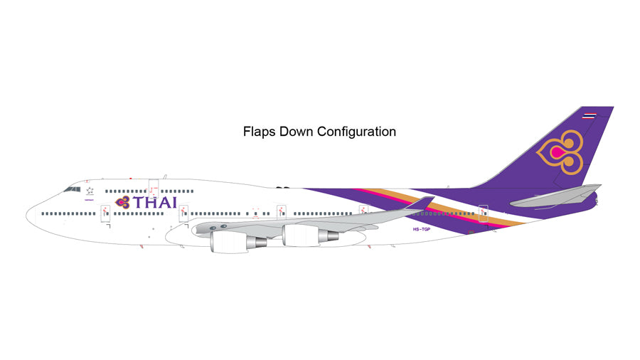 747-400 Thai Airways International HS-TGP *Flaps down 1/200 [G2THA866F]