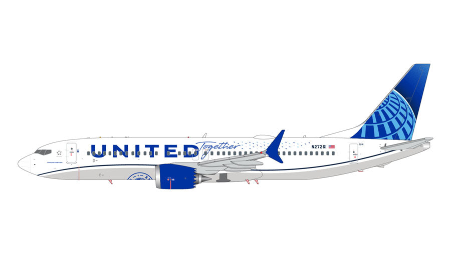 [Pre-order item] 737 MAX 8 United Airlines special paint "Being United/United Together" N27261 1/200 [G2UAL1086]