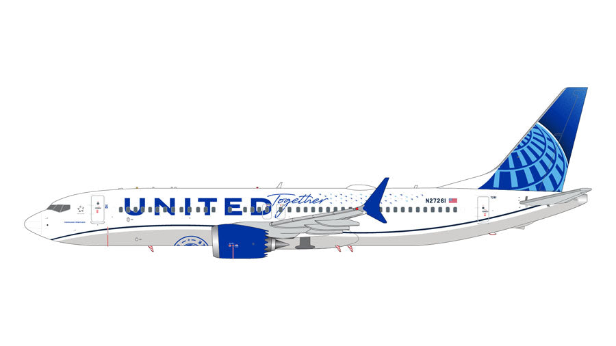 【予約商品】737 MAX 8 ユナイテッド航空 特別塗装 「Being United/United Together」 N27261 1/200 [G2UAL1086]