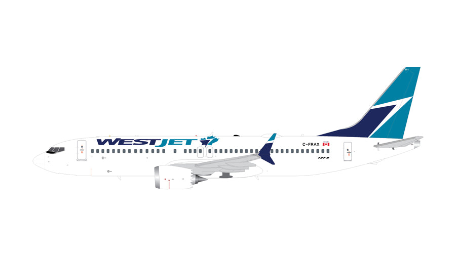 737 MAX8 WestJet Airlines C-FRAX 1/200 *Made of metal [G2WJA688]